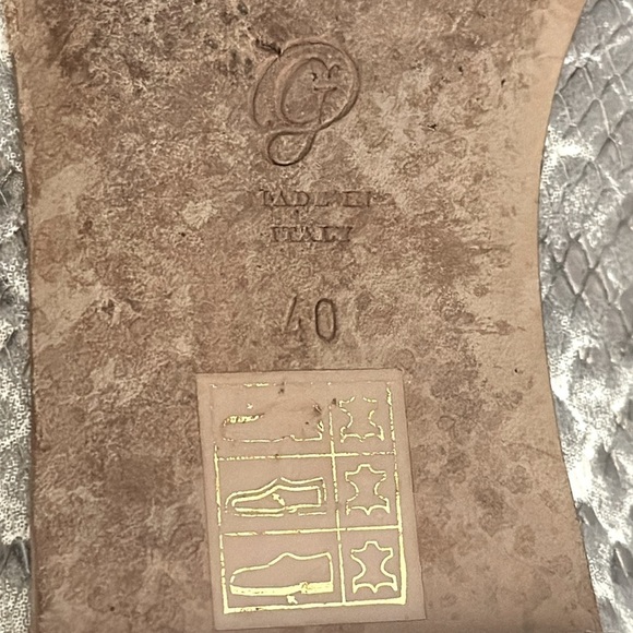 M. Gemi Metallic Python Print Flats Size EU 40 / US 9 - GUC - Picture 11 of 12